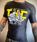 Old School Rolls (Black)- THC Jiu Jitsu Rash Guard