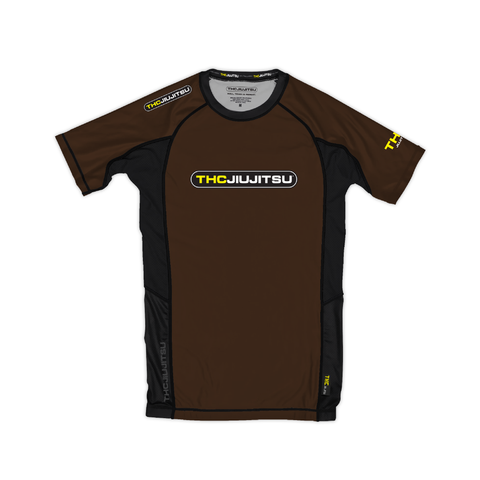 - STANDARD - Rash Guard / BROWN (SHORT SLEEVE).