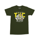 Old School Rolls - Kimura vs Gracie T-Shirt (Olive) [PRE-ORDER]